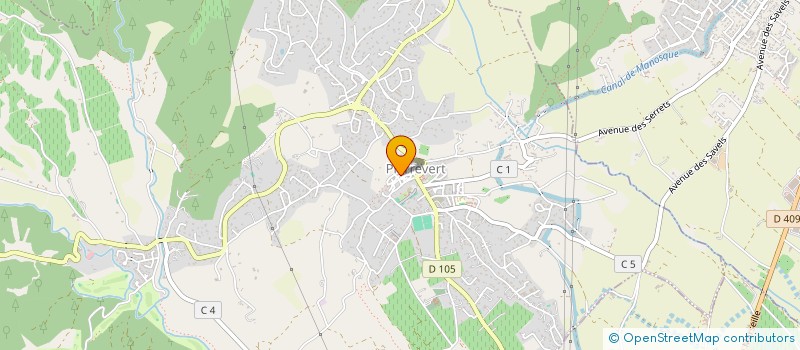 localisation de l'entreprise POLLOCK  PIERREVERT