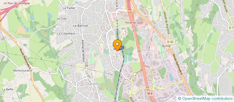 localisation de l'entreprise POLLUTION SERVICE  DARDILLY