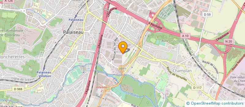 localisation de l'entreprise POLLUX à PALAISEAU