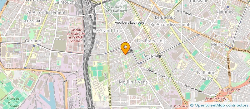 localisation de l'entreprise POLLUX  VENISSIEUX