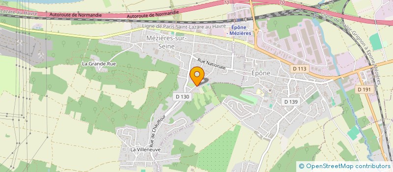 localisation de l'entreprise POLLUX  MEZIERES-SUR-SEINE