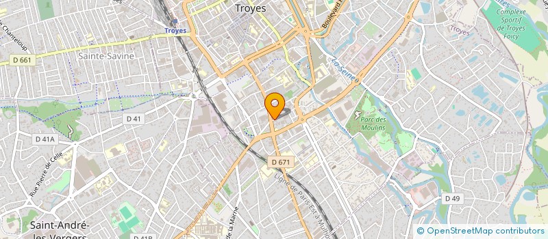 localisation de l'entreprise POLLUX à TROYES