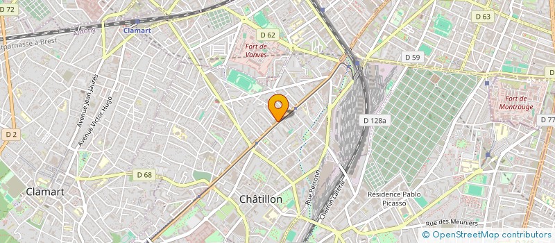 localisation de l'entreprise POLLYCORP à CHATILLON