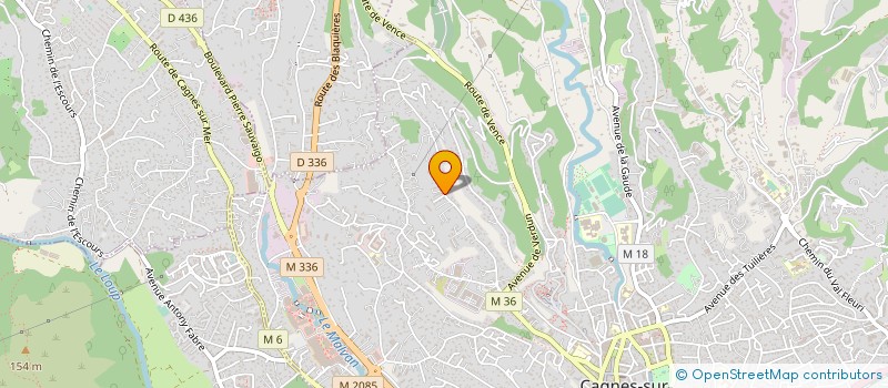 localisation de l'entreprise POLMAR à CAGNES-SUR-MER