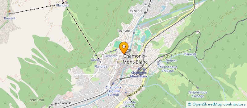localisation de l'entreprise POLMAX à CHAMONIX-MONT-BLANC