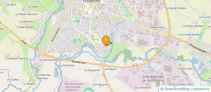 localisation de l'entreprise POLNOR SARL à FOUGERES