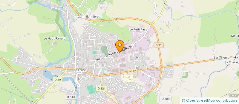 localisation de l'entreprise POLO à ERNEE