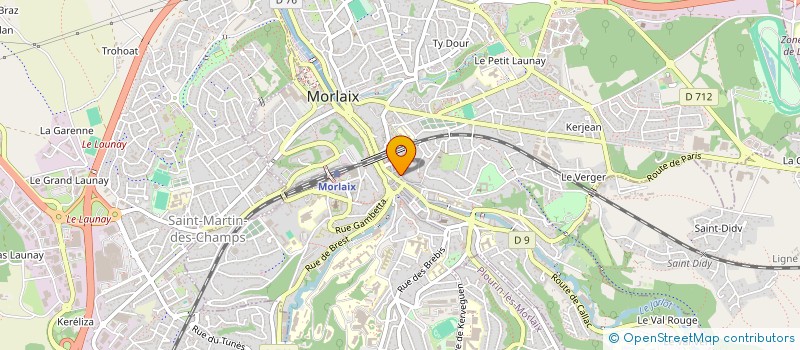 localisation de l'entreprise POLO à MORLAIX