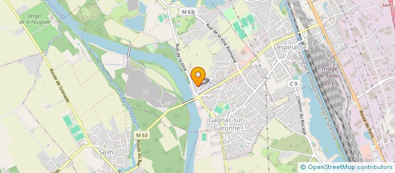 localisation de l'entreprise POLO  GAGNAC-SUR-GARONNE