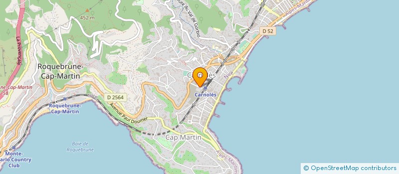 localisation de l'entreprise POLO BAR à ROQUEBRUNE-CAP-MARTIN