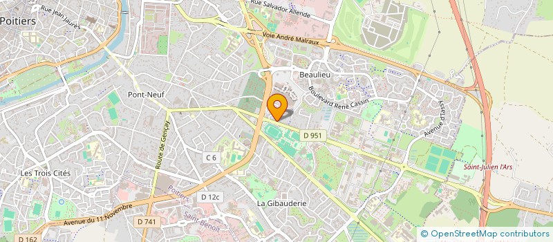 localisation de l'entreprise POLO CLUB DU CENTRE EQUESTRE à POITIERS