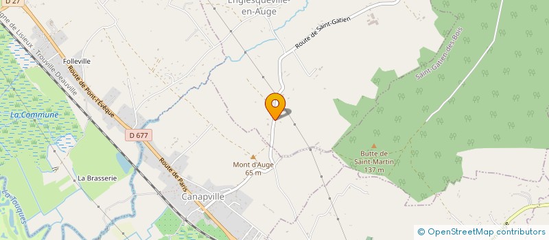 localisation de l'entreprise POLO CR  ENGLESQUEVILLE-EN-AUGE