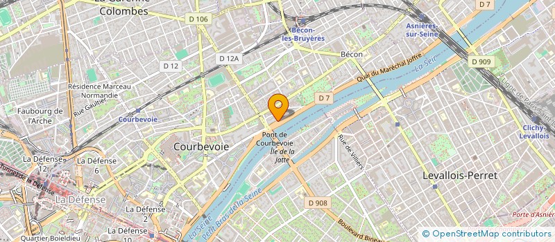 localisation de l'entreprise POLO PRESSE  COURBEVOIE