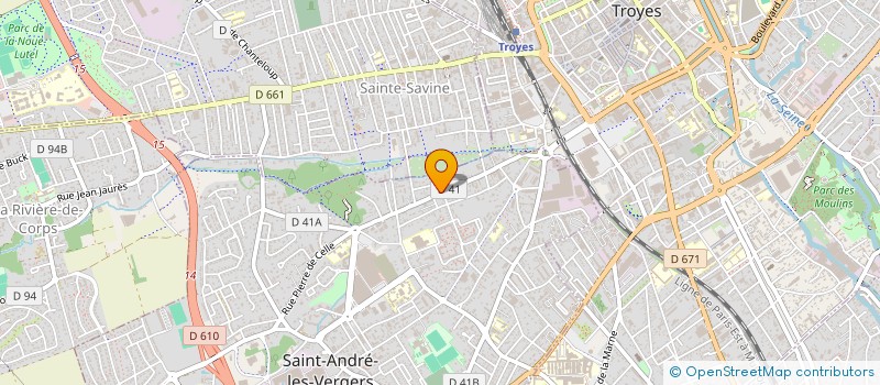 localisation de l'entreprise POLOCHON (SCI)  SAINT ANDRE LES VERGERS