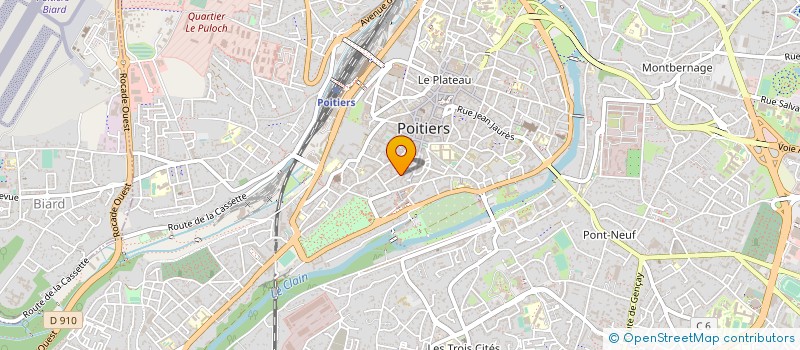 localisation de l'entreprise POLOZO  POITIERS