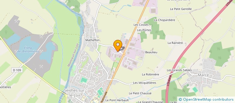 localisation de l'entreprise POLTECH à ANGERS