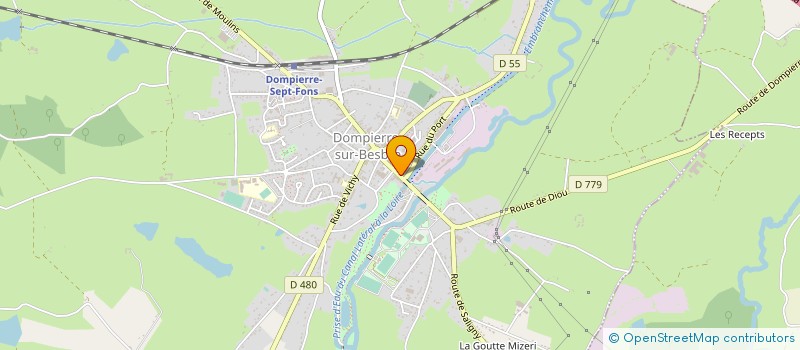 localisation de l'entreprise POLTI VOELIN à DOMPIERRE-SUR-BESBRE