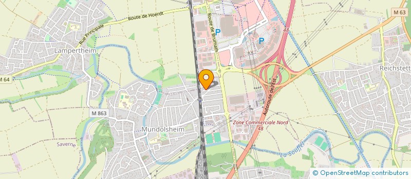 localisation de l'entreprise POLU  MUNDOLSHEIM