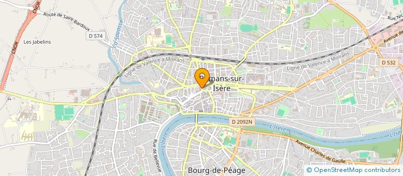 localisation de l'entreprise POLUX  ROMANS-SUR-ISERE