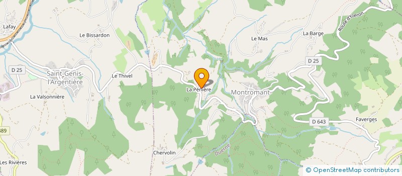 localisation de l'entreprise POLVERINI MR ET MME  MONTROMANT