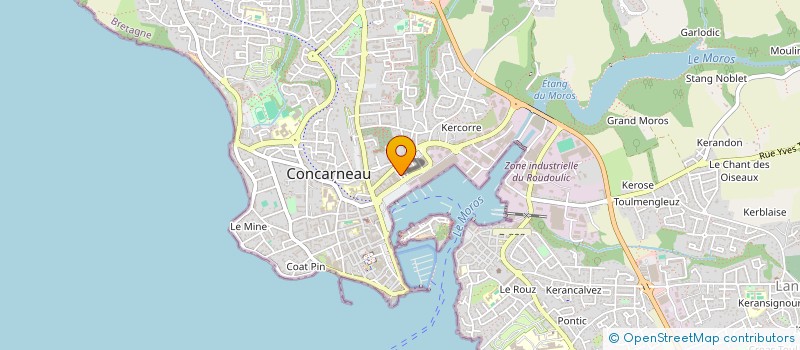 localisation de l'entreprise POLVINPAU  CONCARNEAU