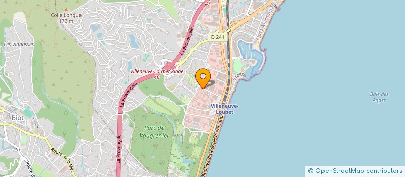 localisation de l'entreprise POLY 3000 - ANTIBES à VILLENEUVE-LOUBET