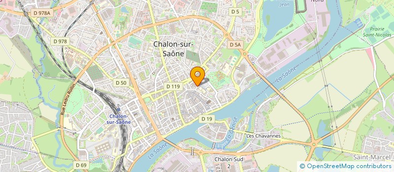 localisation de l'entreprise POLY 71 à CHALON-SUR-SAONE