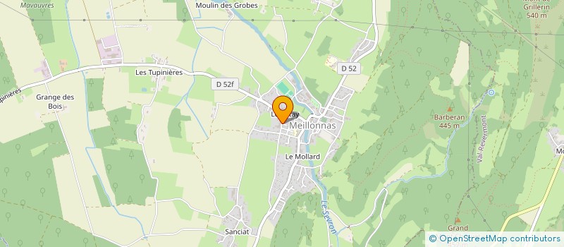 localisation de l'entreprise POLY à MEILLONNAS