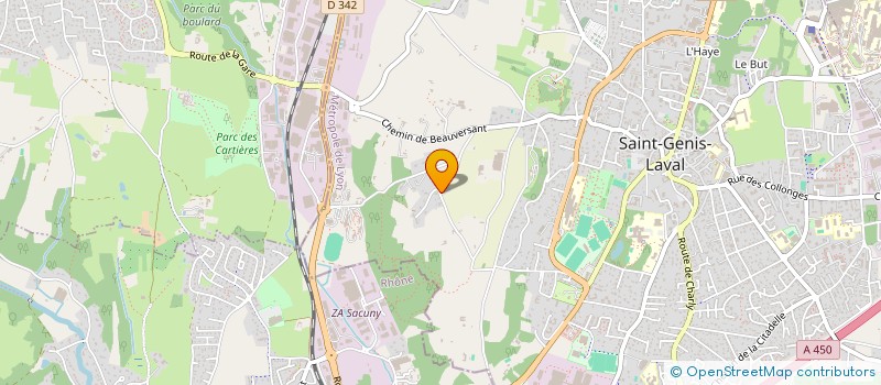 localisation de l'entreprise POLY ASSETS MANAGEMENT - P.A.M.  SAINT-GENIS-LAVAL