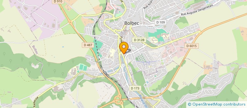 localisation de l'entreprise POLY BAT  BOLBEC