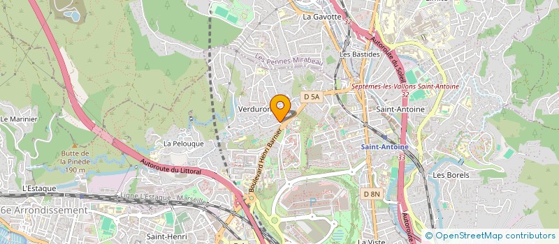 localisation de l'entreprise POLY-BAT à MARSEILLE