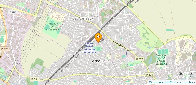 localisation de l'entreprise POLY-BAT à ARNOUVILLE