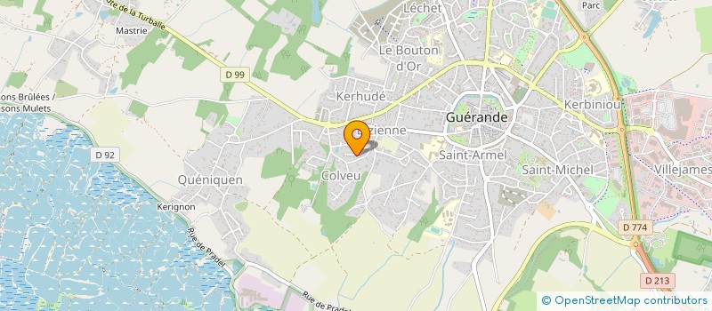 localisation de l'entreprise POLY BUREAUX  GUERANDE