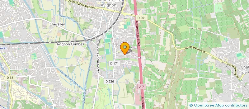 localisation de l'entreprise POLY CAOUTCHOUC à MORIERES-LES-AVIGNON