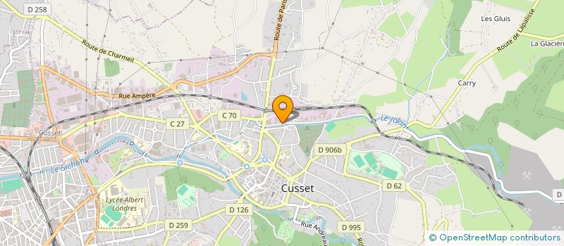 localisation de l'entreprise POLY CONFORT DIFFUSION à CUSSET