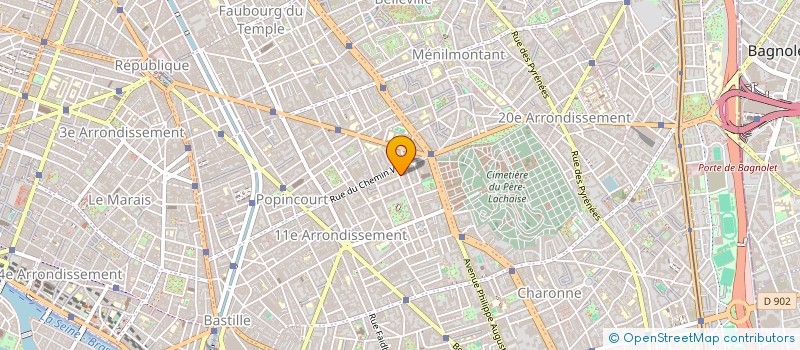 localisation de l'entreprise POLY COURSES à PARIS