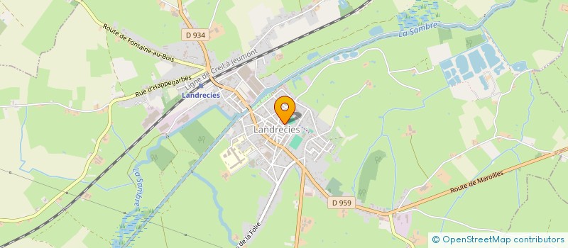 localisation de l'entreprise POLY COURTAGE  LANDRECIES