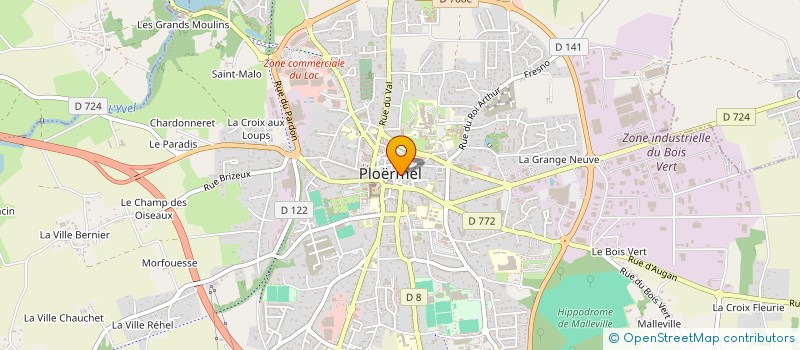 localisation de l'entreprise POLY'CUT  PLOERMEL