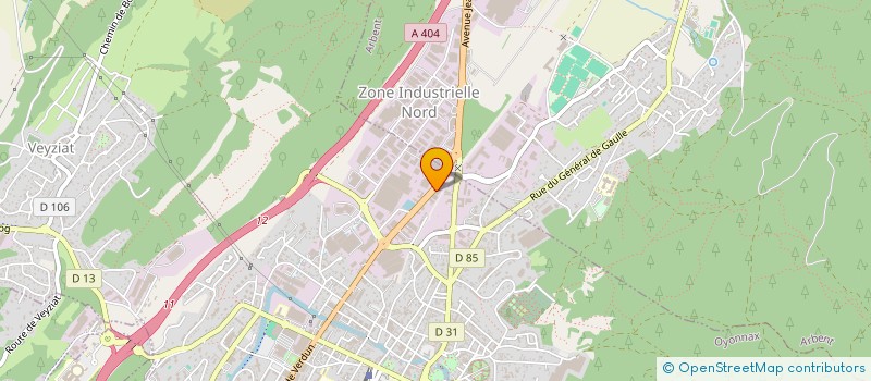 localisation de l'entreprise POLY DESIGN GROUPE à OYONNAX