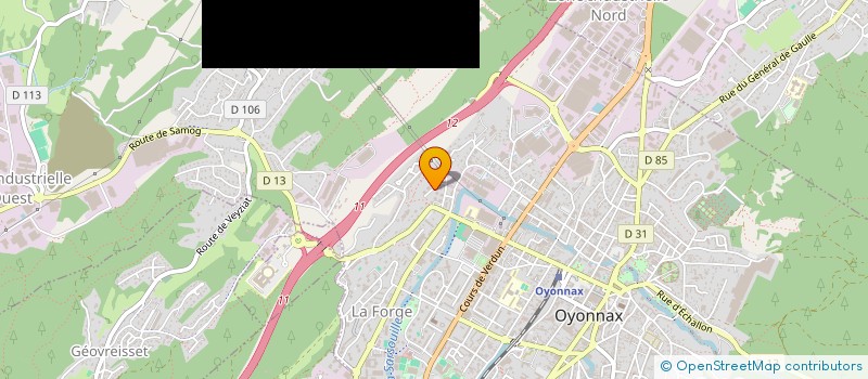 localisation de l'entreprise POLY DESIGN HABITAT à OYONNAX