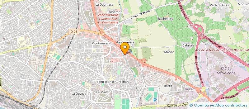 localisation de l'entreprise POLY DISTRIB à BEZIERS