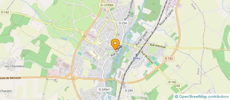 localisation de l'entreprise POLY ENERGIE à PONS
