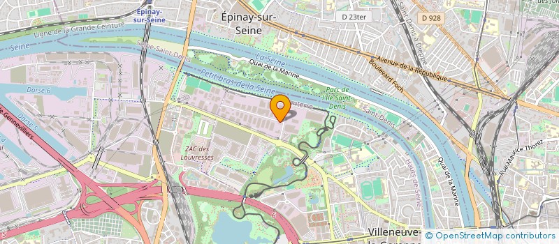 localisation de l'entreprise POLY-ENVIRONNEMENT à VILLENEUVE-LA-GARENNE