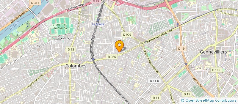localisation de l'entreprise POLY FORME  COLOMBES