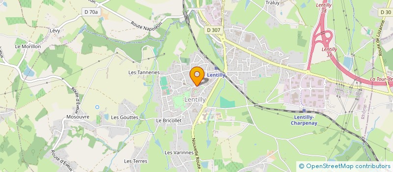 localisation de l'entreprise POLY GONES DE LENTILLY à LENTILLY