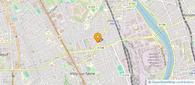 localisation de l'entreprise POLY HABITAT à VITRY-SUR-SEINE