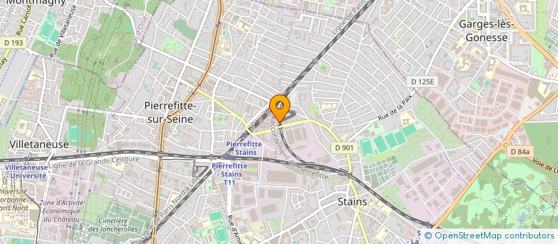 localisation de l'entreprise POLY INFORMATIQUE ALTERNANCE à PIERREFITTE-SUR-SEINE