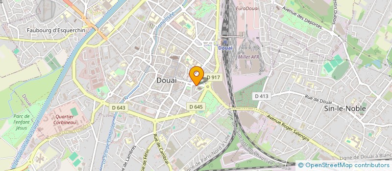 localisation de l'entreprise POLY MARKET  DOUAI