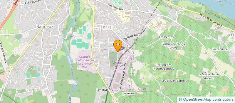localisation de l'entreprise POLY-MECA à SAUMUR