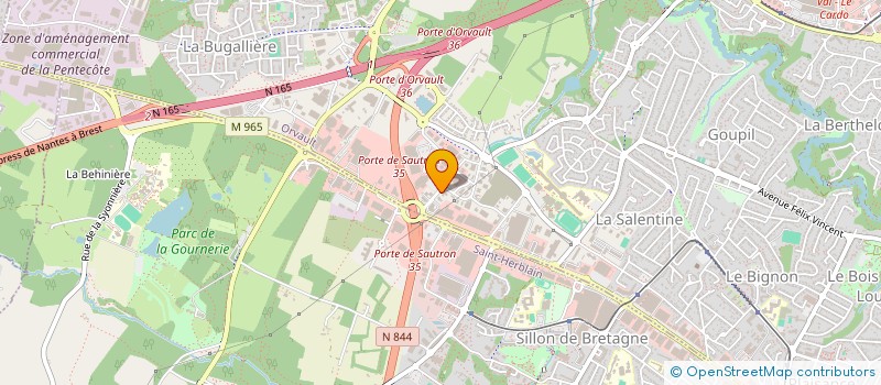 localisation de l'entreprise POLY MR à ORVAULT
